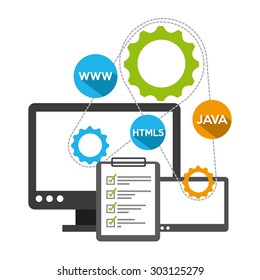 software development design, vector illustration eps10 graphic 