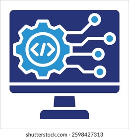 Software Development Icon Element For Design