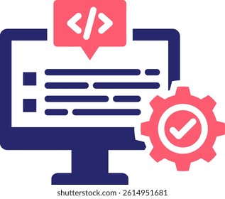 Software Development Icon Fill Vector Illustration