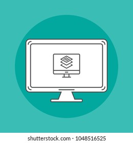 Software development icon on desktop