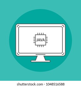 Software development icon on desktop