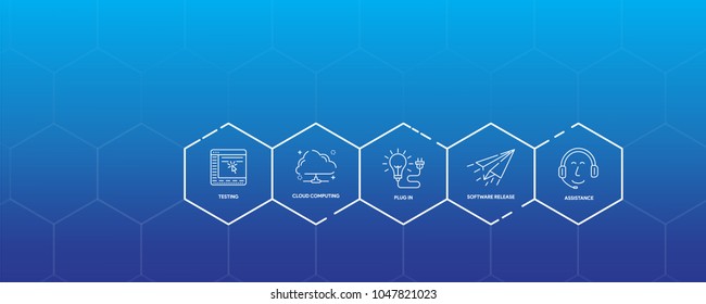 Software Development Infographic Icon Set