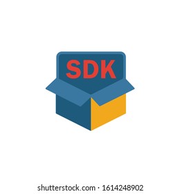 Software Development Kit icon. Simple flat element from customer service collection. Creative software development kit icon for templates, software and apps.