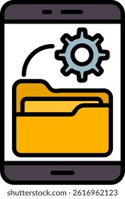 Software Development Line Filled Vector Icon Design