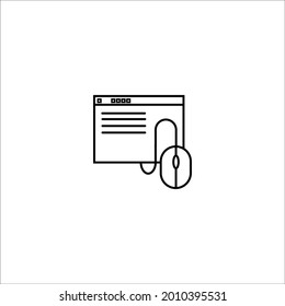 software development linear icon on white background