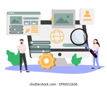 Software Development. Technology Analysis. Programming Teamwork, Quality Assurance. DevOps Team, Beta Testing, Project Delivery Metaphors. Vector Isolated Concept Metaphor Illustrations
