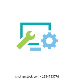 software development vector icon design template