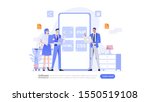 Software Development Vector Illustration Concept , Suitable for web landing page, ui, mobile app, editorial design, flyer, banner, and other related occasion