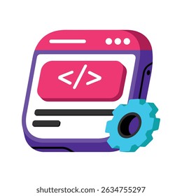Software Development Vector style icon. Eps 10 file