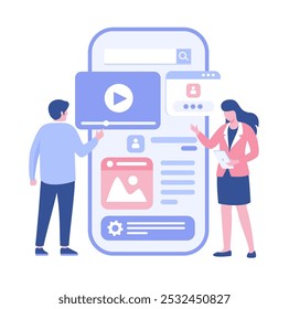 Desenvolvimento de software. Linguagens de programação Web. css, html, it, ui. programador personagem de desenho animado desenvolvimento site, codificação. banner de ilustração plana