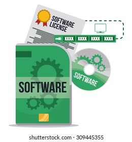 Software digital design, vector illustration eps 10.