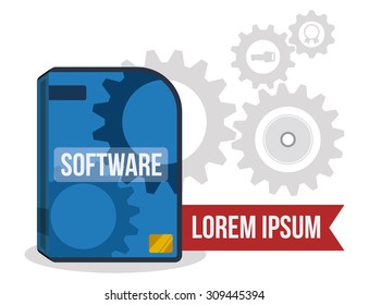 Software digital design, vector illustration eps 10.