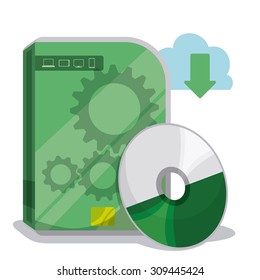 Software digital design, vector illustration eps 10.