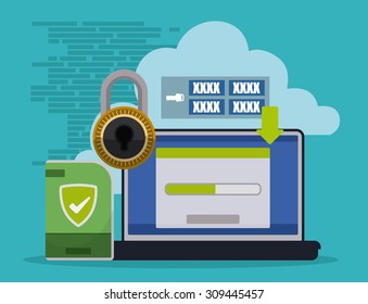 Software digital design, vector illustration eps 10.