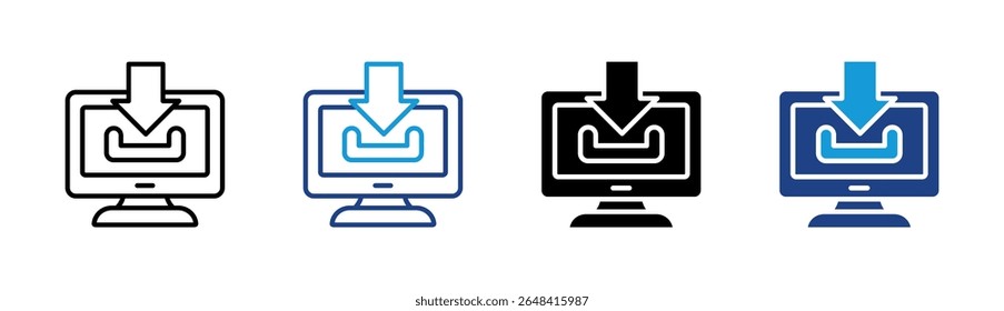 Elemento De Icono De Descarga De Software Para Diseño