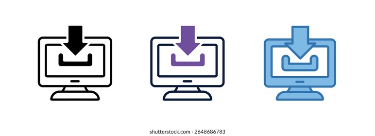 Elemento De Icono De Descarga De Software Para Diseño