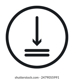 Software Download Icon Perfect für Dateiübertragungen und Updates