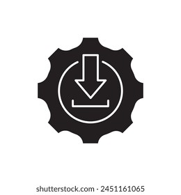 Descarga de software, Plantilla para gráficos y Diseños web. Ilustración vectorial