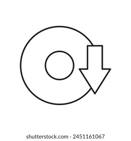 Software Download Symbol, Vorlage für Grafik und Webdesign. Vektorillustration