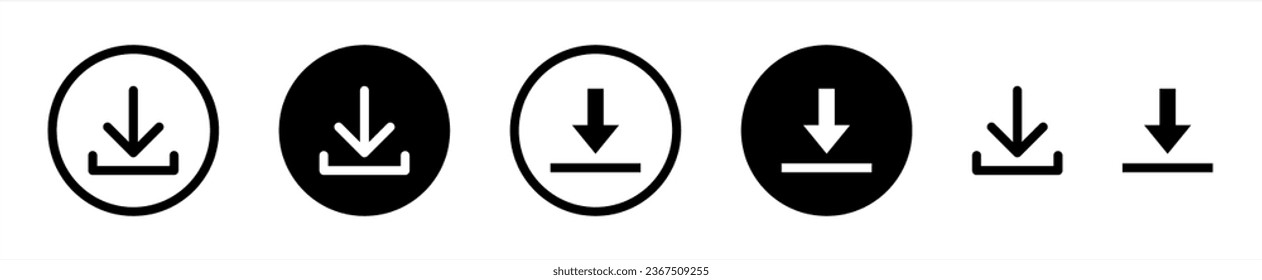 software download icon . web icon set . icons collection. Simple vector illustration 10 eps.