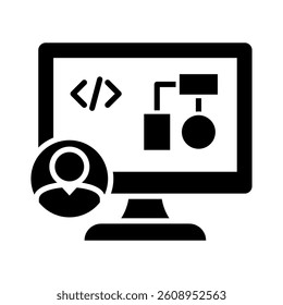Software Engineer Icon Element for Design