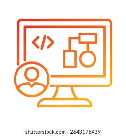 Software Engineer Icon Element for Design