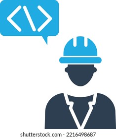Software engineer Vector icon which is suitable for commercial work and easily modify or edit it
