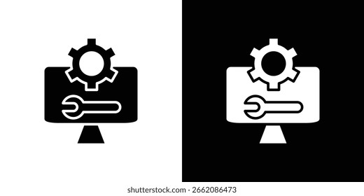 Software Engineering icon of glyph style design vector pack