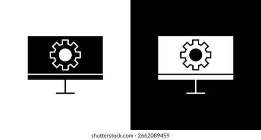 Software Engineering icon glyphs vectors. Web flat pack.
