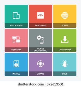 SOFTWARE ENGINEERING ICON SET