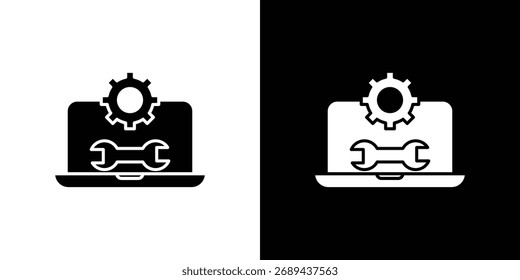 Ícone de Engenharia de Software ilustração simples em design plano