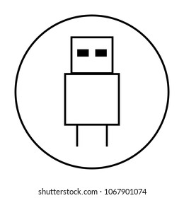 Software Flash Drive Icon.96x96 for Web Graphics and Apps.  Simple Minimal Pictogram. Vect