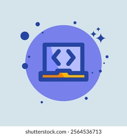 Software flat illustration. Application signs vector illustration.