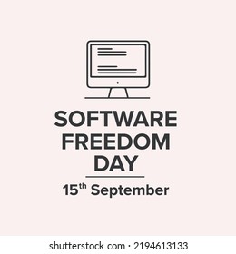 Día de la libertad de software negro    Ilustración