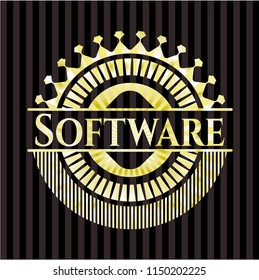 Software gold emblem or badge
