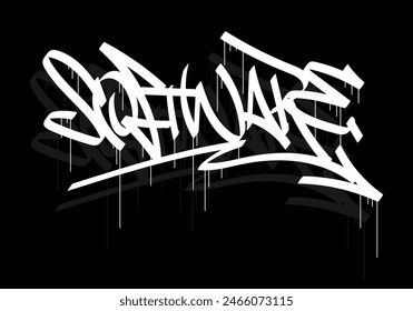 SOFTWARE graffiti tag style design