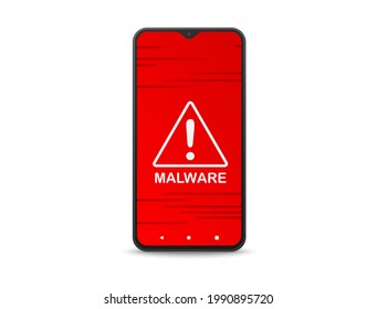 Software hazard warning that appears on the mobile phone screen