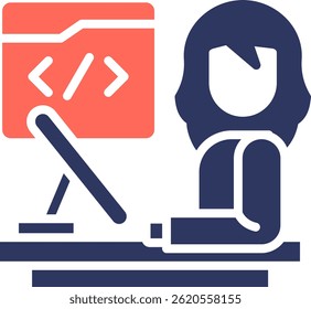 Software Icon Glyph Color Vector Illustration