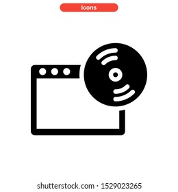 software icon isolated sign symbol vector illustration - high quality black style vector icons
