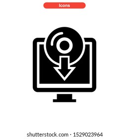 software icon isolated sign symbol vector illustration - high quality black style vector icons
