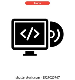 software icon isolated sign symbol vector illustration - high quality black style vector icons
