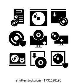 software  icon or logo isolated sign symbol vector illustration - Collection of high quality black style vector icons
