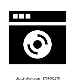 icono de software o logotipo símbolo de signo aislado ilustración vectorial - iconos vectoriales de estilo negro de alta calidad
