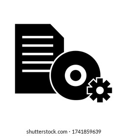 icono de software o logotipo símbolo de signo aislado ilustración vectorial - iconos vectoriales de estilo negro de alta calidad
