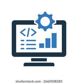 Ilustração de vetor misto de ícone de software