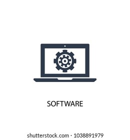 Software icon. Simple element illustration. Software concept symbol design from Augmented reality collection. Can be used for web and mobile.