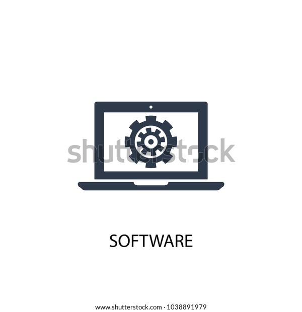 Software Icon Simple Element Illustration Software Stock Vector ...