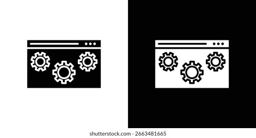 Signo del símbolo del icono del software, Vector, eps 10
