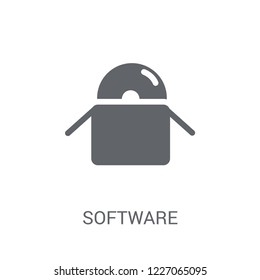Software icon. Trendy Software logo concept on white background from Technology collection. Suitable for use on web apps, mobile apps and print media.