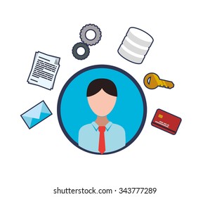 Software icons concept and technology icons design, vector illustration 10 eps graphic.
